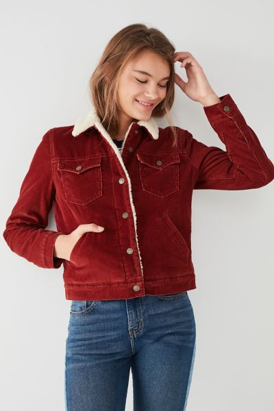 levis sherpa jacket urban outfitters