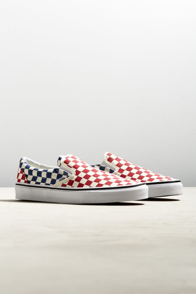 vans cultivate care slip on checkerboard skate shoe white multicolor