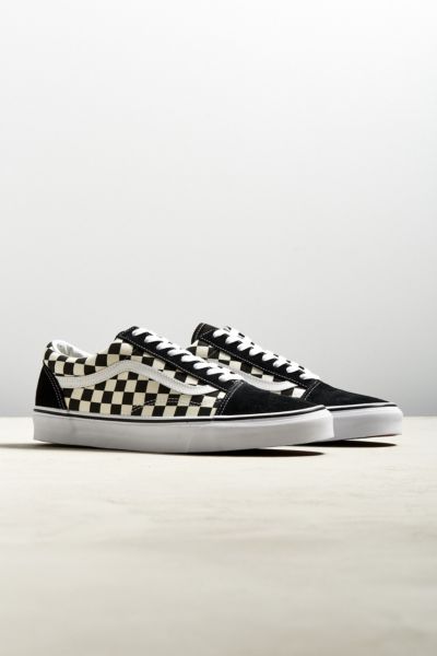 vans checkered black and grey