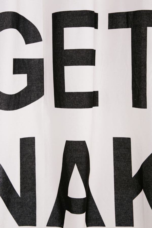 Get Naked Shower Curtain Urban Outfitters