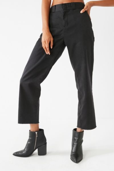 cropped work trousers