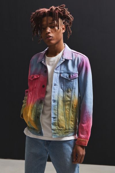 levi's tie dye trucker jacket