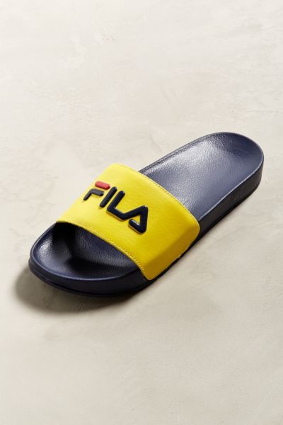 yellow fila slides