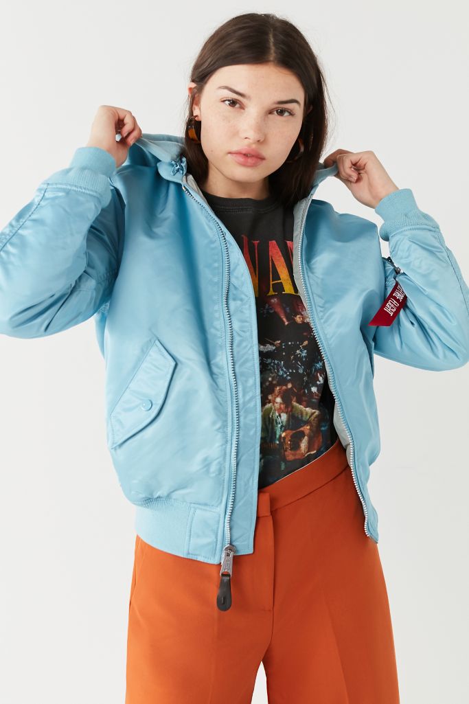 Alpha Industries MA-1 Blue Natus Bomber Jacket | Urban Outfitters