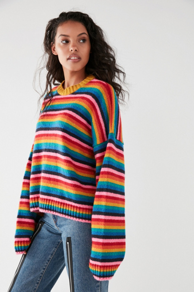 urban outfitters rainbow cardigan
