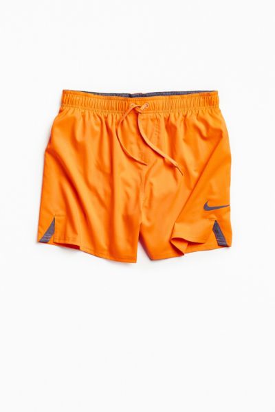 nike orange swim trunks