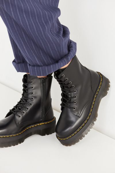 black platform doc martens
