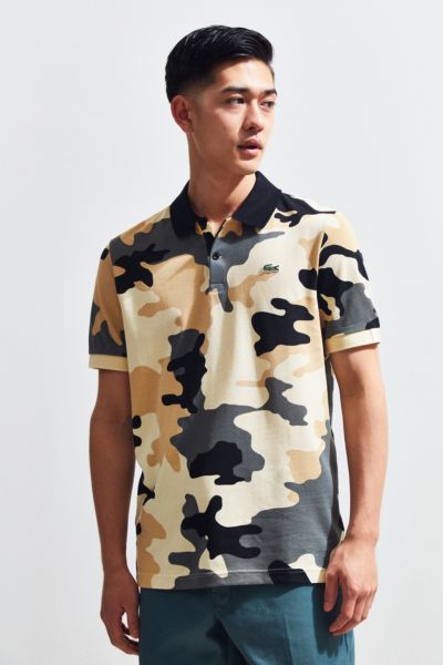lacoste camouflage polo