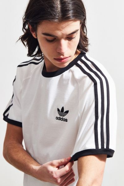 adidas 3 stripe tee