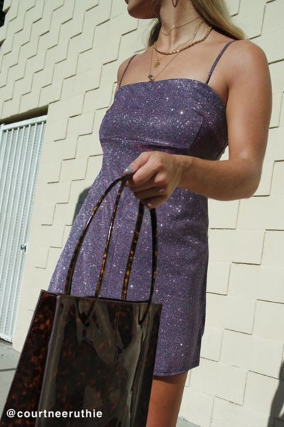 urban outfitters glitter dress