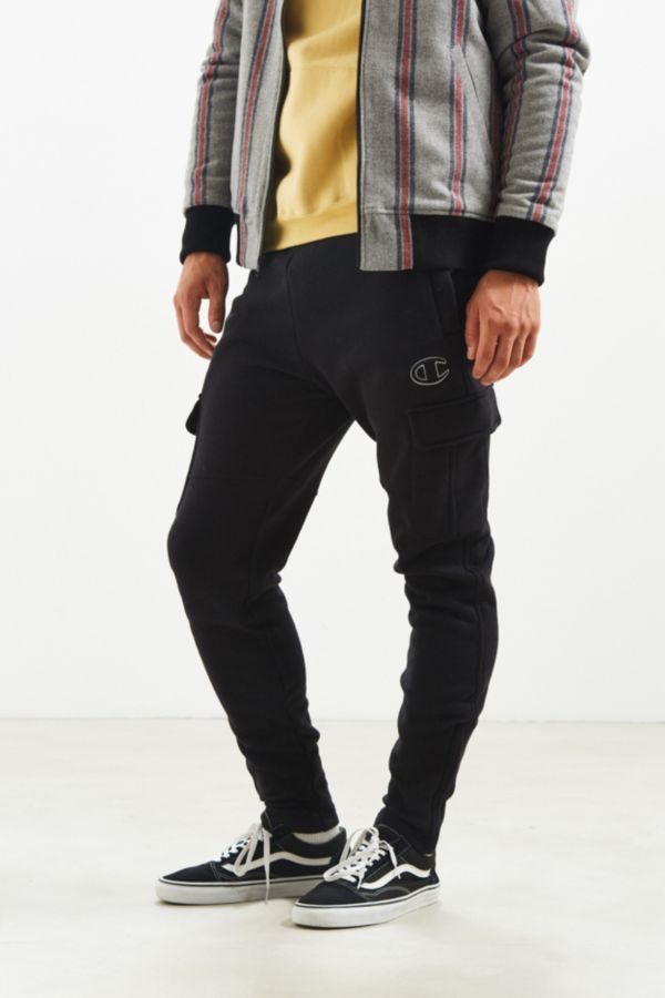 champion men's elastic hem eco fleece sweatpant