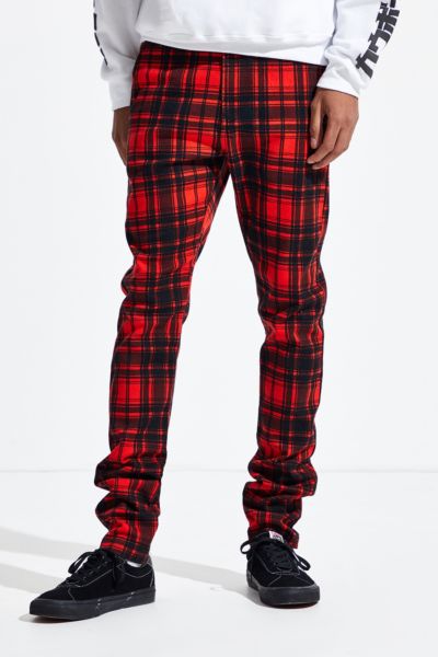 urban outfitters red plaid pants