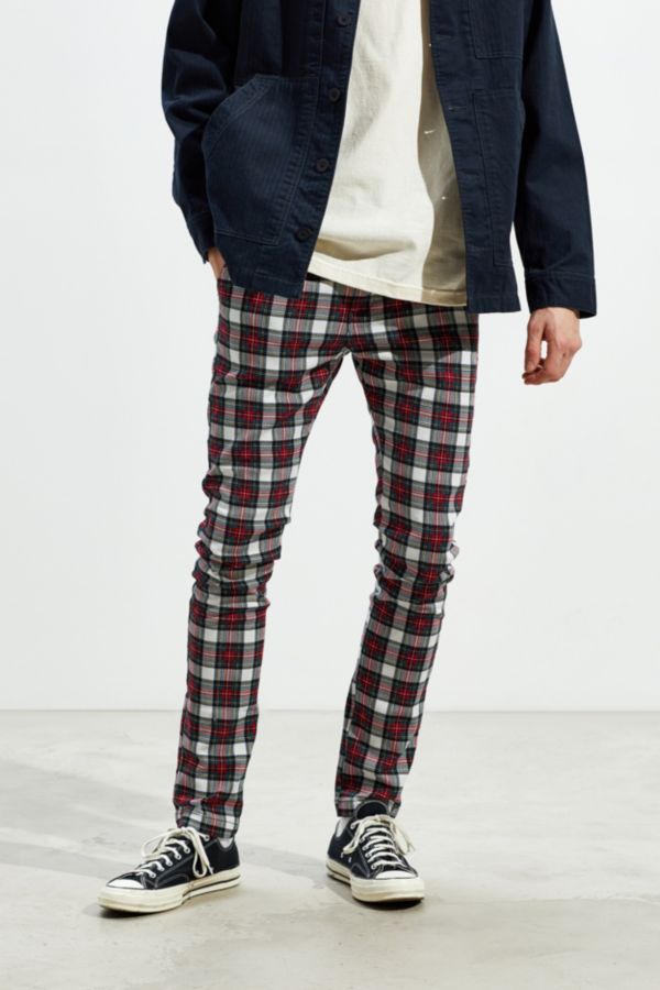 Uo Tartan Skinny Pants Urban Outfitters