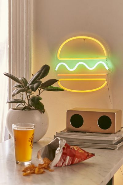 Hamburger Neon Sign | Urban Outfitters