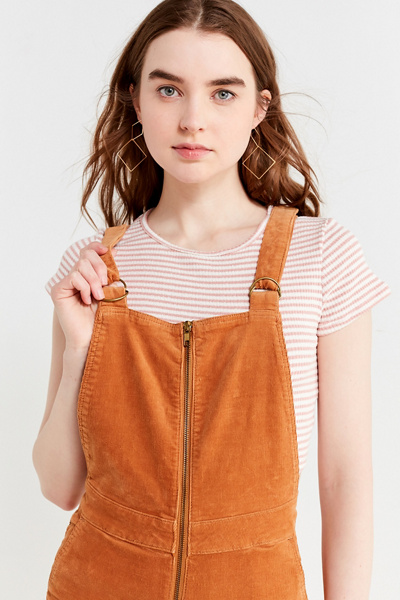 corduroy flare overalls