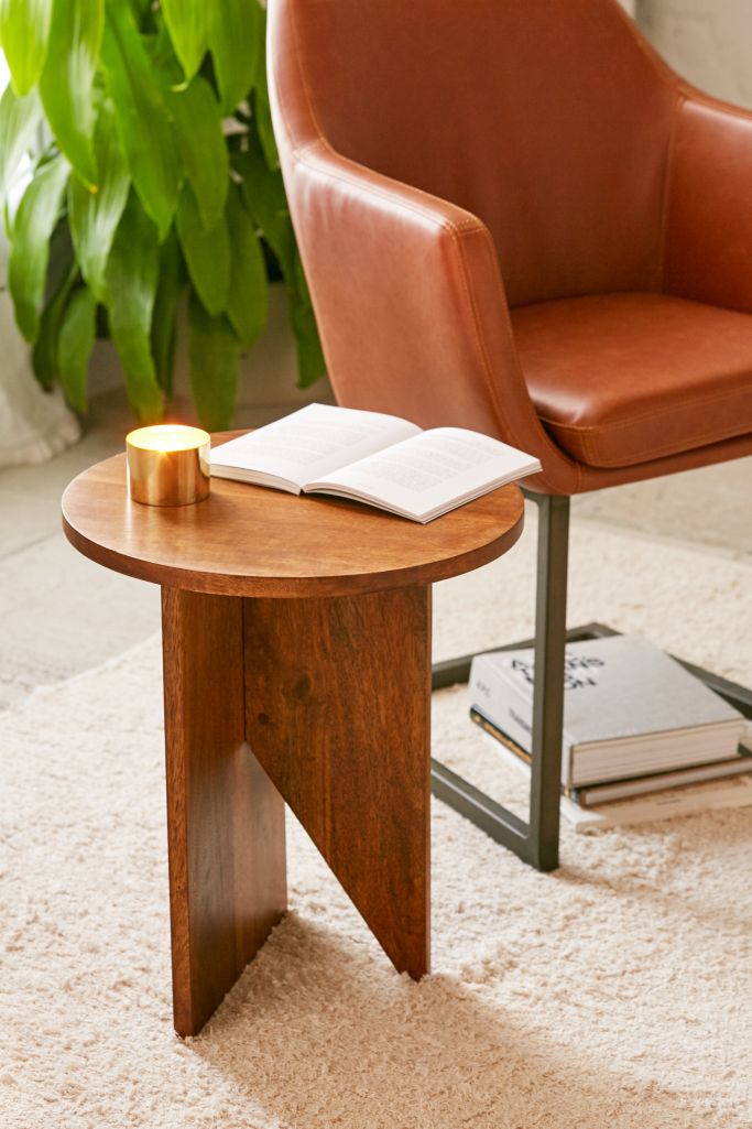 Hyland Wooden Side Table Urban Outfitters