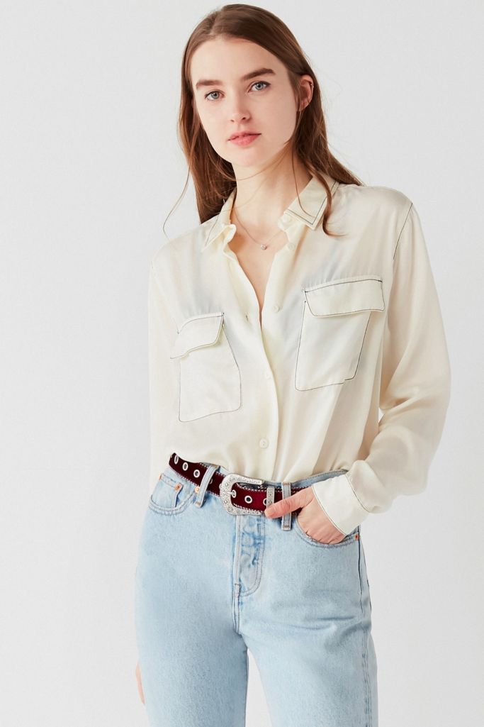 urban outfitters berry shirt