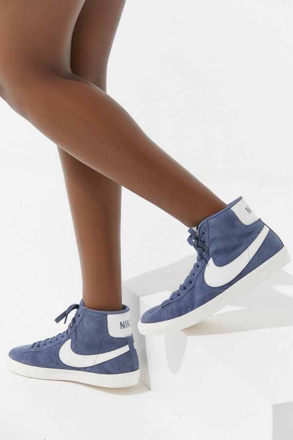 womens nike blazer mid vintage sneakers in black