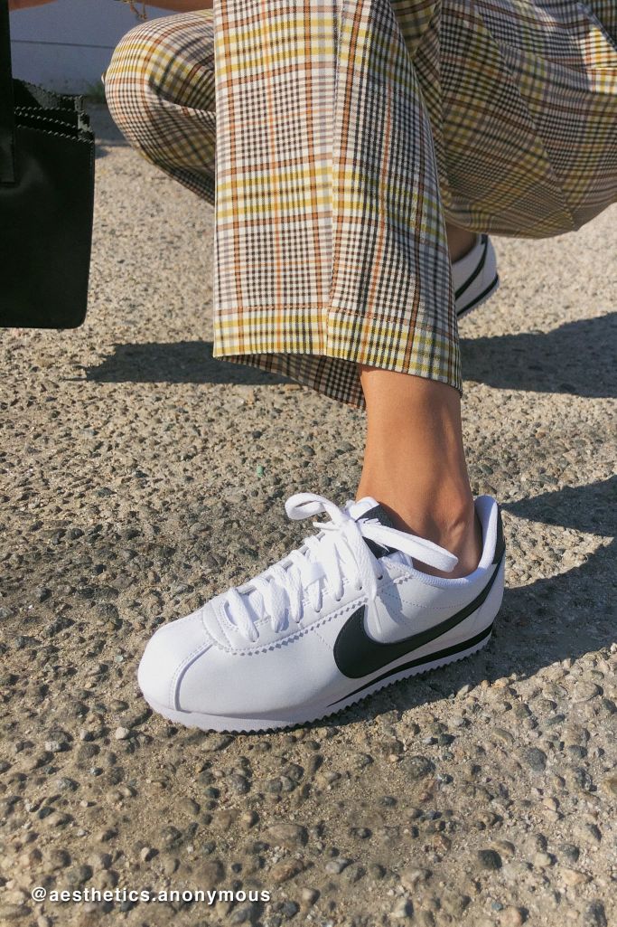 tan leather nike cortez