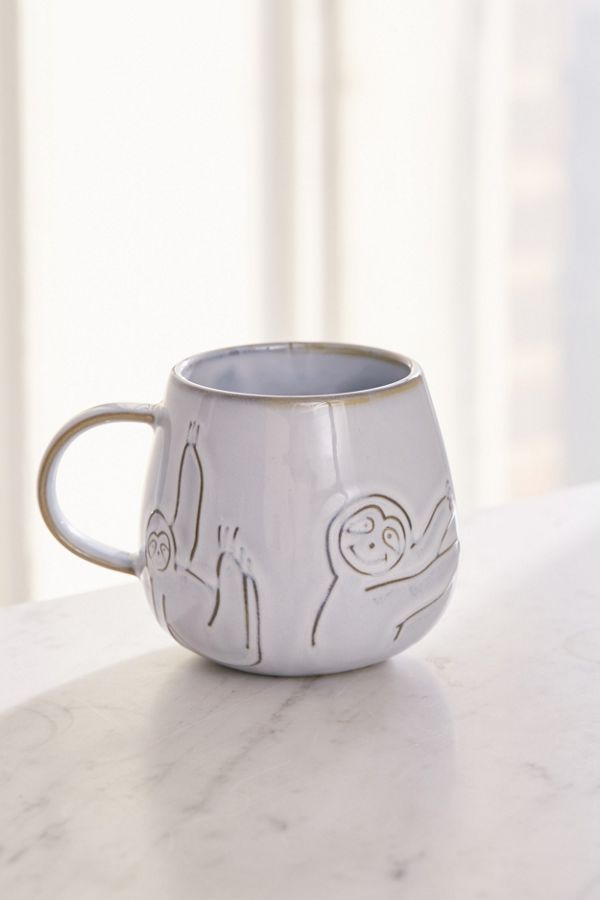 Etched Sloth 13 oz Mug Urban Outfitters Canada