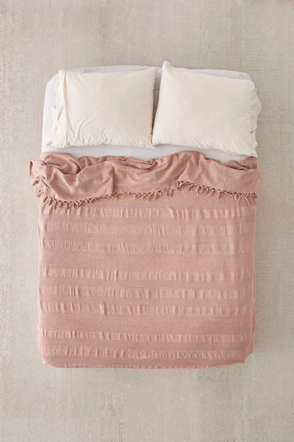 Vintage Netted Trim Bed Blanket Urban Outfitters