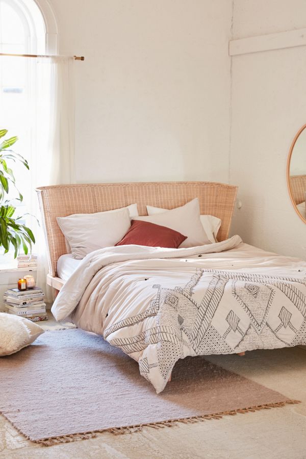 Evie Embroidered Comforter Urban Outfitters