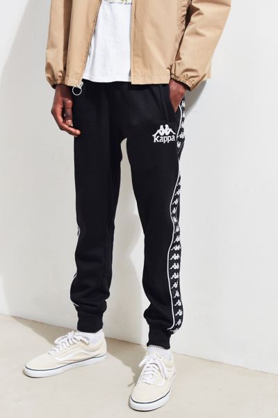 yellow kappa sweatpants
