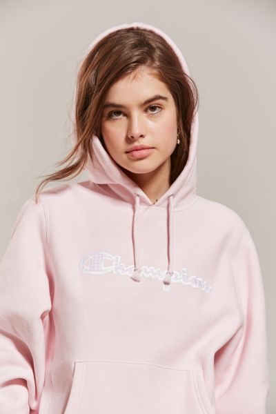 champion pink hoodie urban outfitters