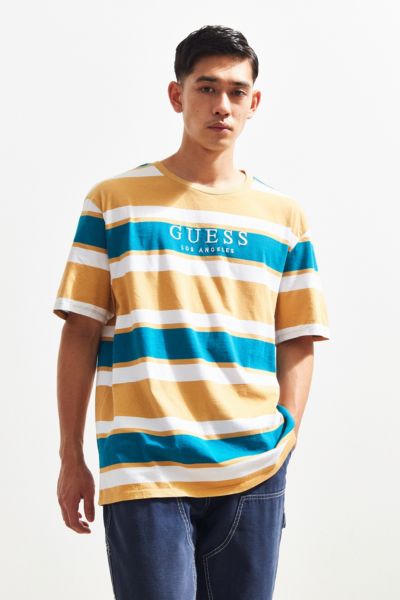 guess peer striped tee