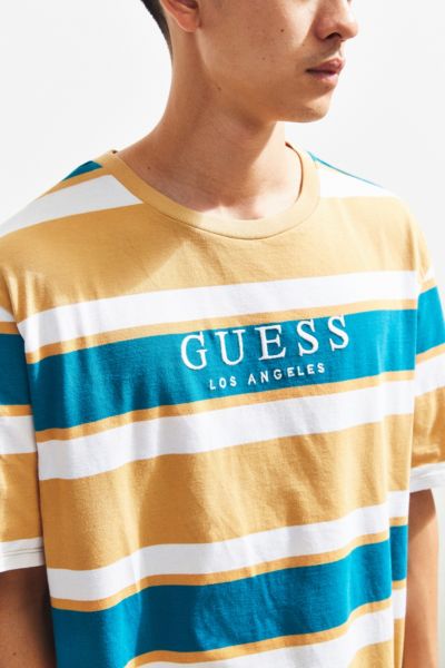 guess peer striped tee