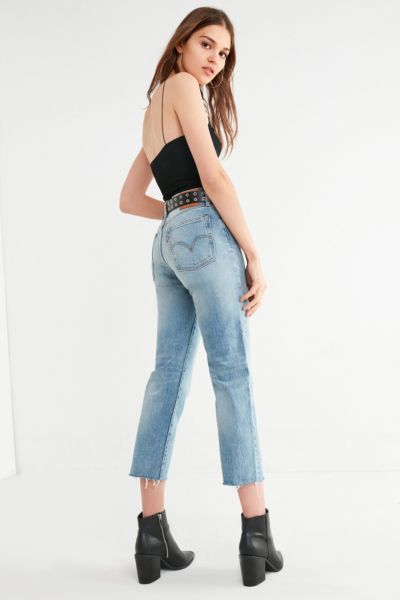 levi's wedgie high rise straight jeans 