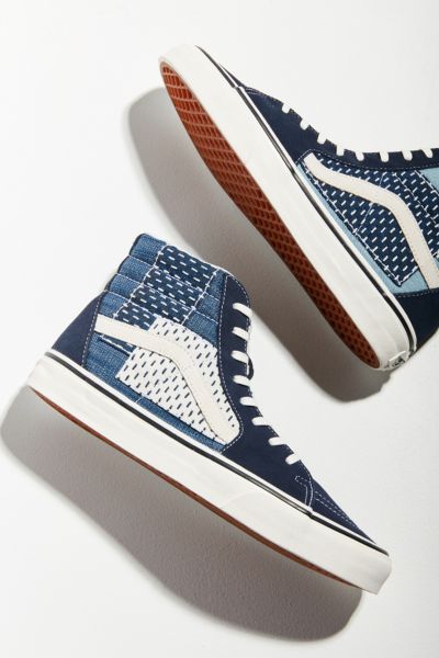 vans slip on patchwork denim