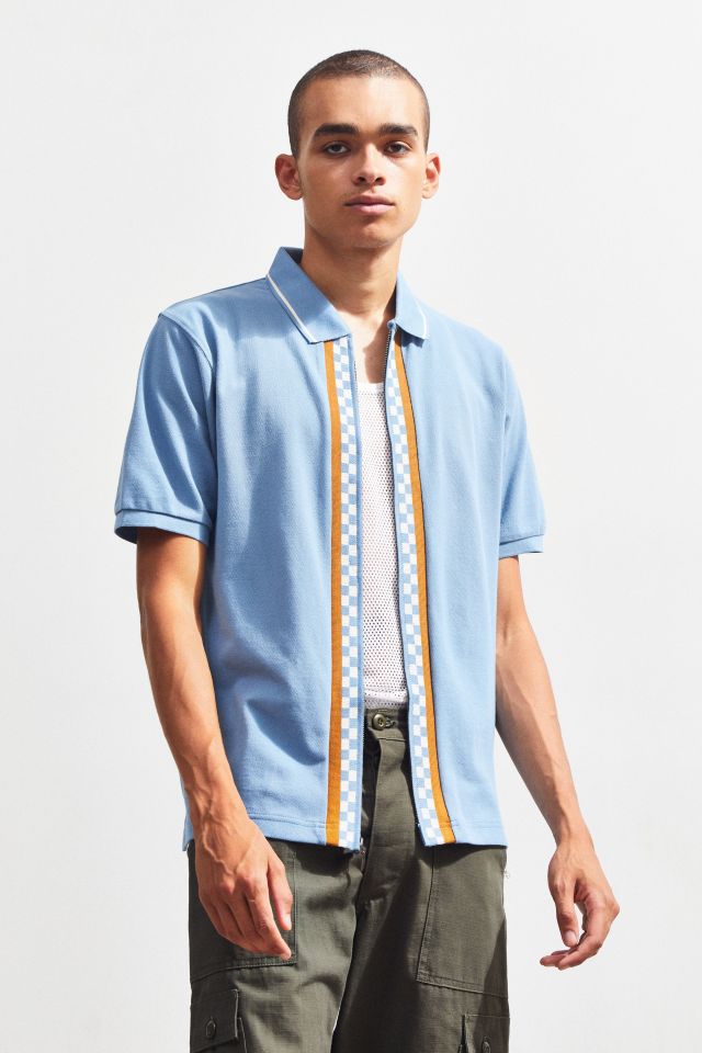 Stussy Julian Zip-Up Polo Shirt | Urban Outfitters