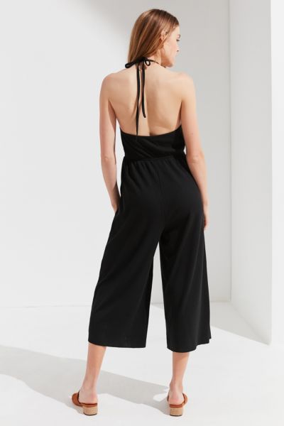 knit halter jumpsuit