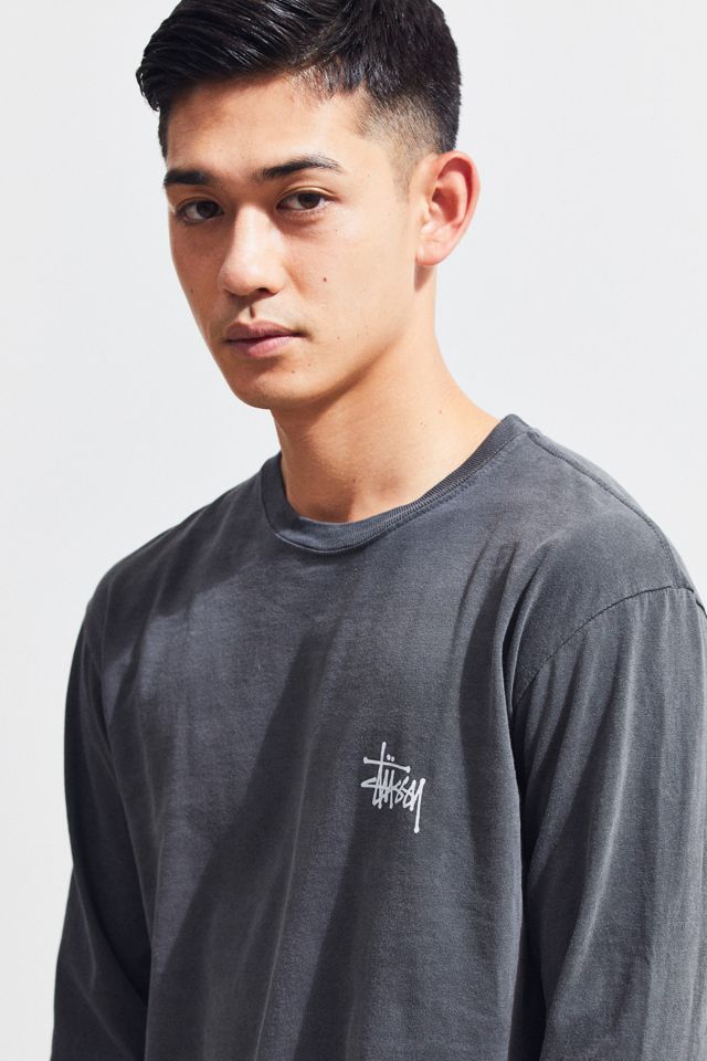 Stussy Logo Cotton Long Sleeve Tee | Urban Outfitters