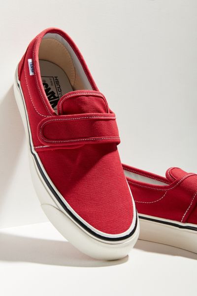 vans anaheim factory 47 v dx slip-on sneaker red