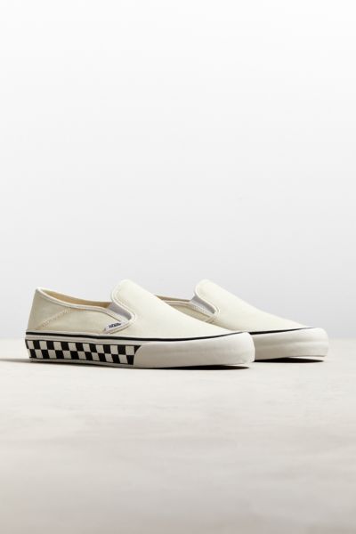 vans slip on sidewall checkerboard