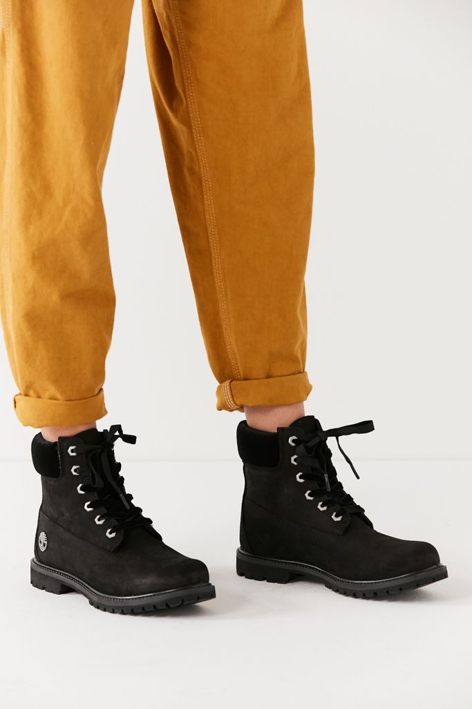 Timberland Velvet-Accent Premium Waterproof Lace-Up Boot | Urban Outfitters