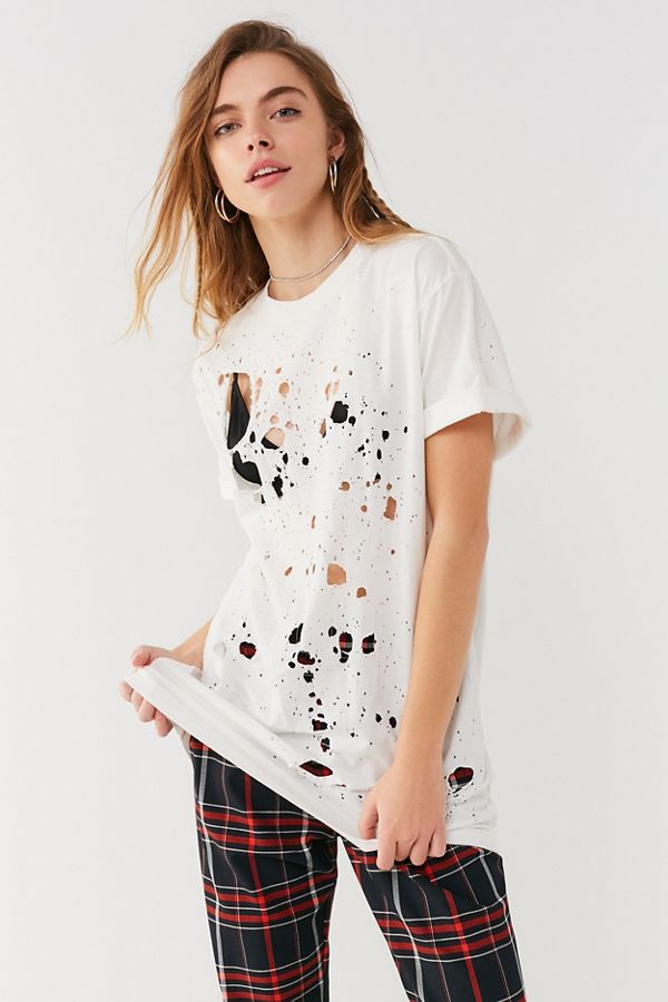 Urban Renewal Recycled Distressed Boyfriend Tee Urban Outfitters