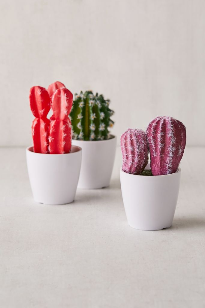 Potted Faux 3” Cactus | Urban Outfitters