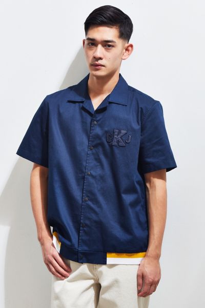 calvin klein short sleeve button down