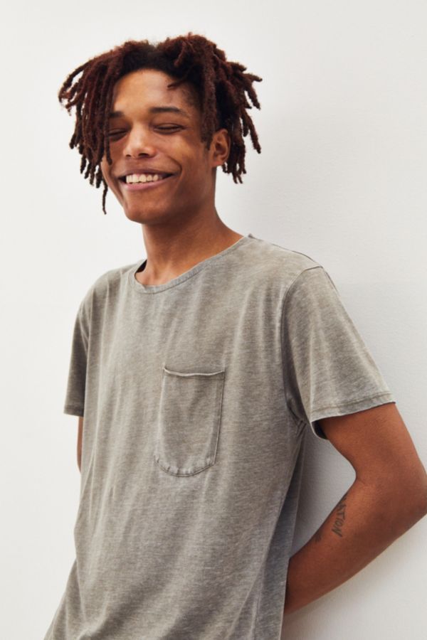 curved hem burnout tee