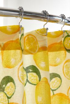 Slide View: 3: Allover Fruits Patterned Shower Curtain