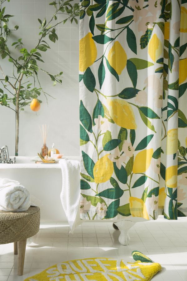 Slide View: 1: Allover Fruits Shower Curtain