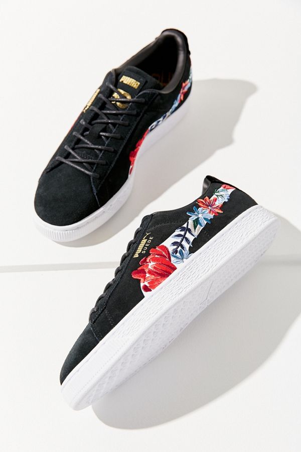 Puma Basket Heart Hyper Embroidered Sneaker Urban Outfitters
