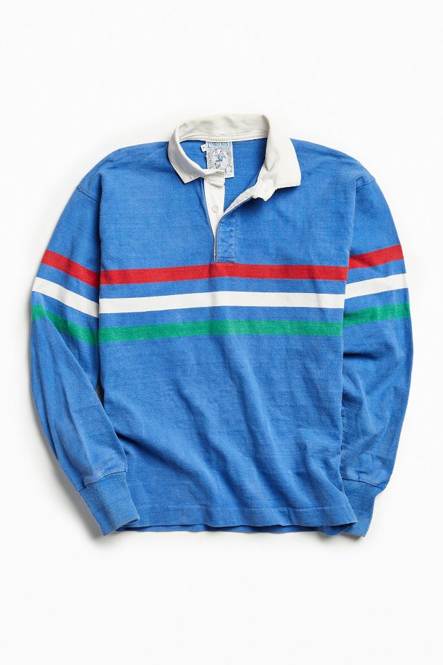 Vintage Lands' End Stripe Rugby Shirt Urban Outfitters