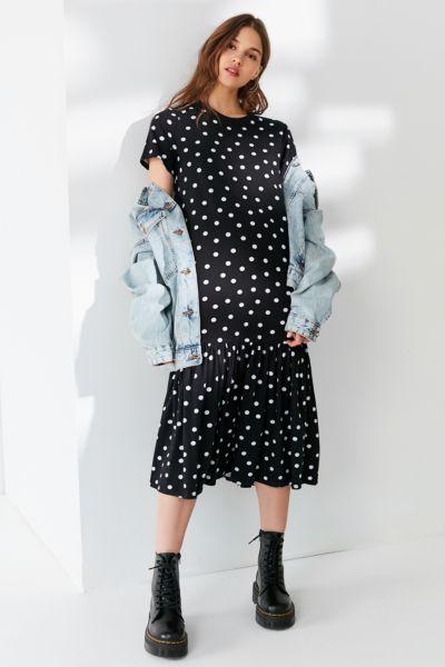 polka dot t shirt dress