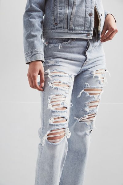 levi's ripped wedgie jeans