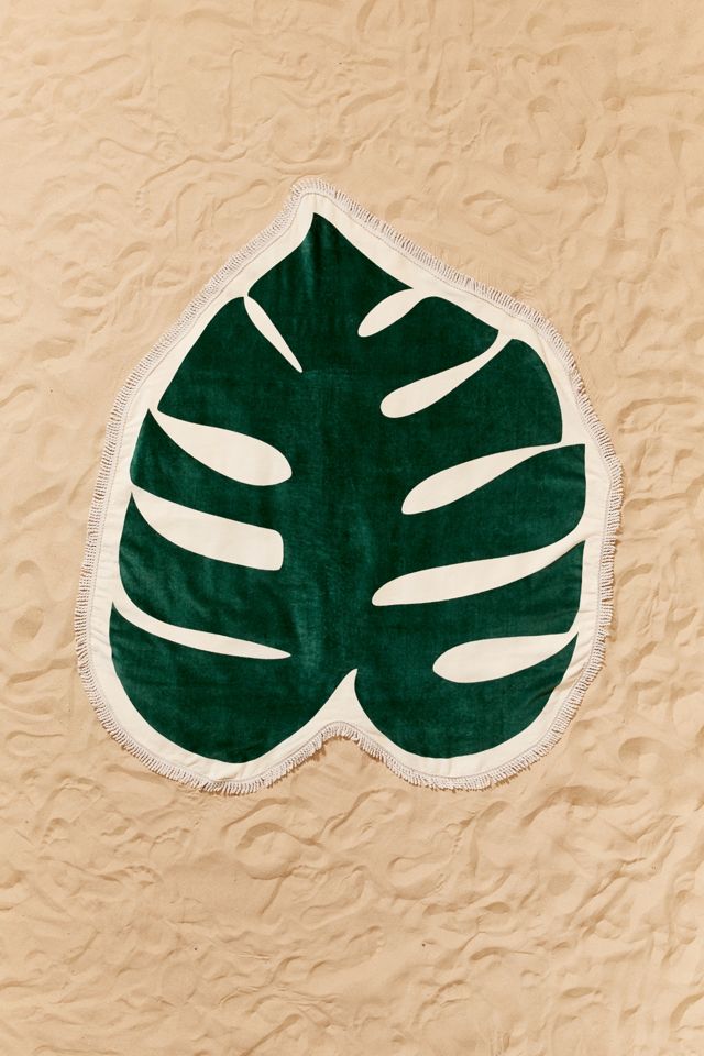 ban.do Monstera Leaf Oversized Beach Towel Urban Outfitters Canada