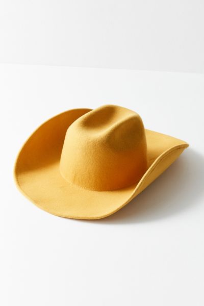 orange felt cowboy hat